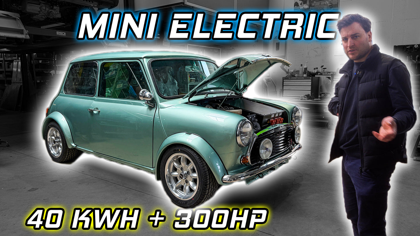 Classic Mini Elektro-Umbau Kit von ESDI EV Technologies – TÜV-fähiger Elektroumbau mit 300 PS und 40 kWh